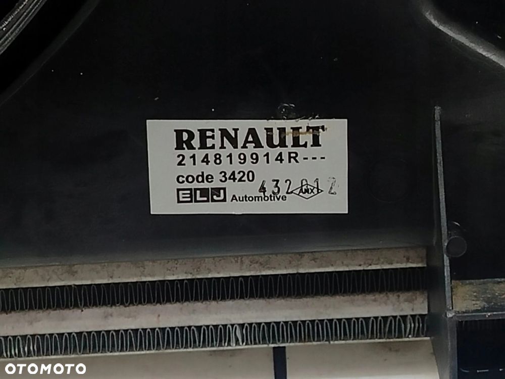 DACIA DUSTER 10R- KOMPLET CHŁODNIC WENTYLATOR 1.5 DCI - 10