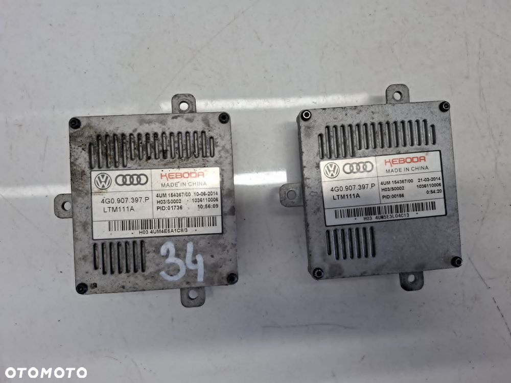 MODUŁ STEROWNIK PRZETWORNICA LED ŚWIATEŁ XENON AUDI SEAT VW SKODA 4g0907397p LEGALNY - 1