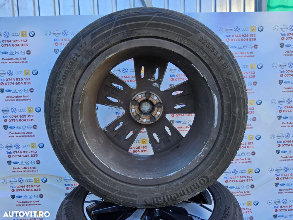 Jante aliaj Peugeot 3008 R18 308 508 5008 Citroen c4 c5 jante cu anvelope 225/55/r18 continental - 11