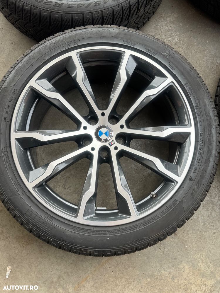 Vând jante originale BMW X3-X4 G01-G02 pe 20” cu anvelope de iarnă - 3