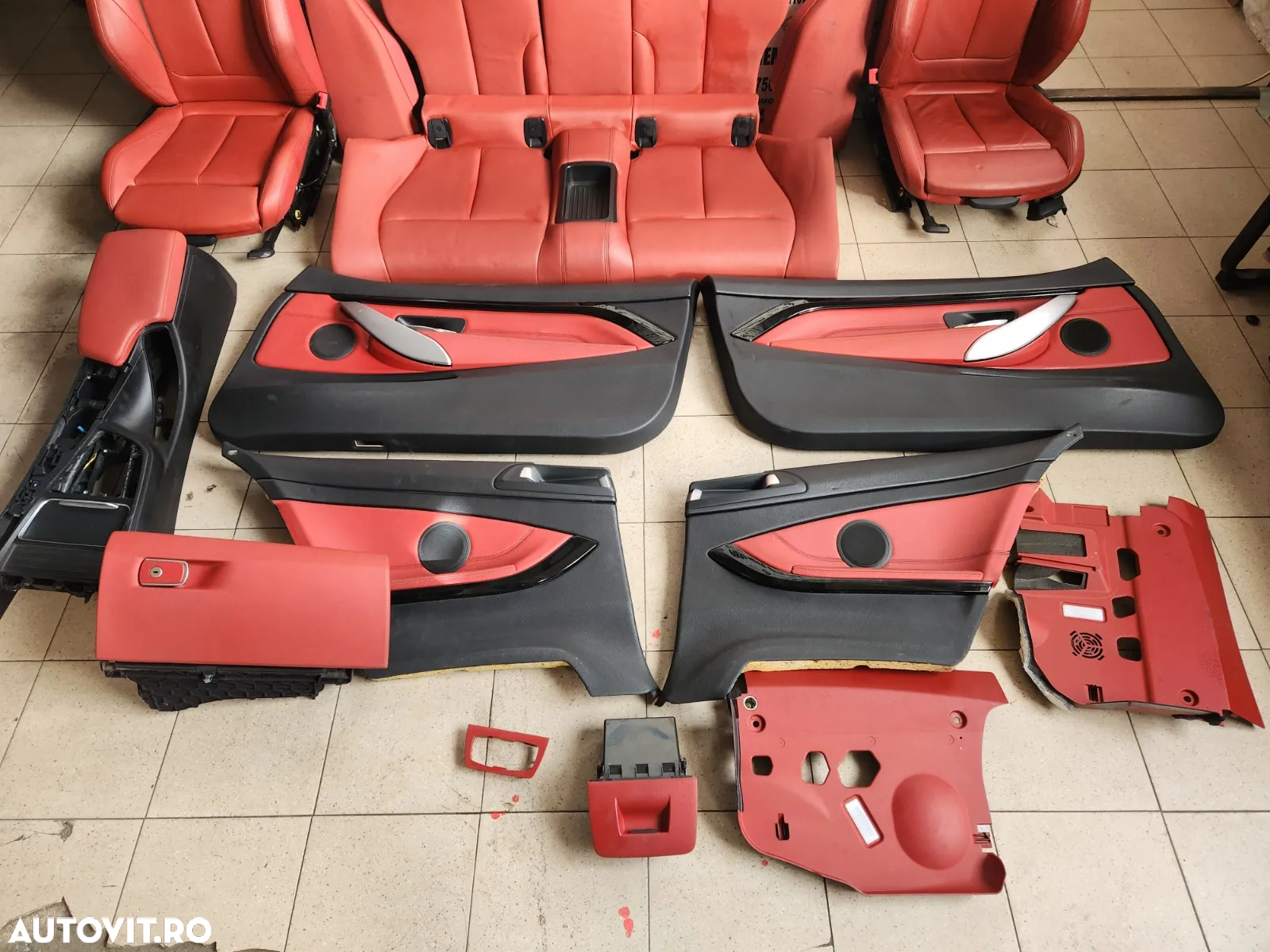 Interior Complet Scaune Tapiterie Bancheta Bmw Seria 4 Coupe Cabrio F32 F33 Volan Stanga Stare Foar - 9