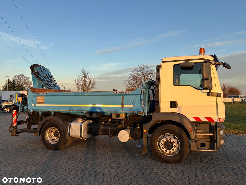 MAN TGM 18.250 4x2 wywrotka MEILLER z HDS MKG z czerpakiem i rotatorem , łyżką , obrotnica , HDS wyprowadzona 5 i 6 funkcja, bardzo dobry stan, idealny do kostki , komunalki , - 4