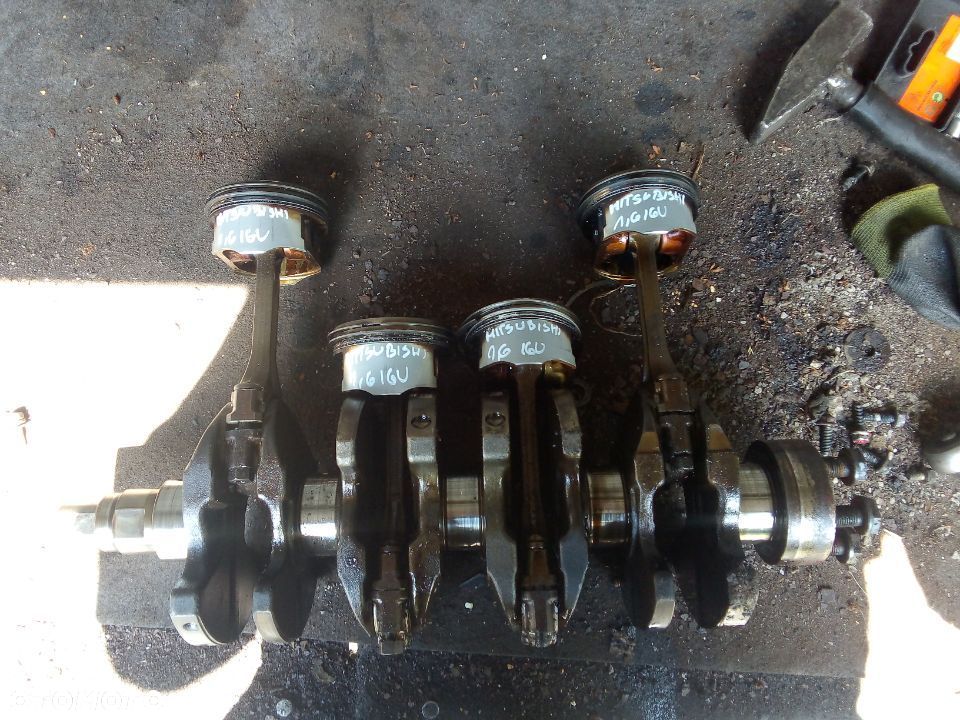 MITSUBISHI Colt carisma 1,6 wał korbowy tłok 4G92 space star - 2