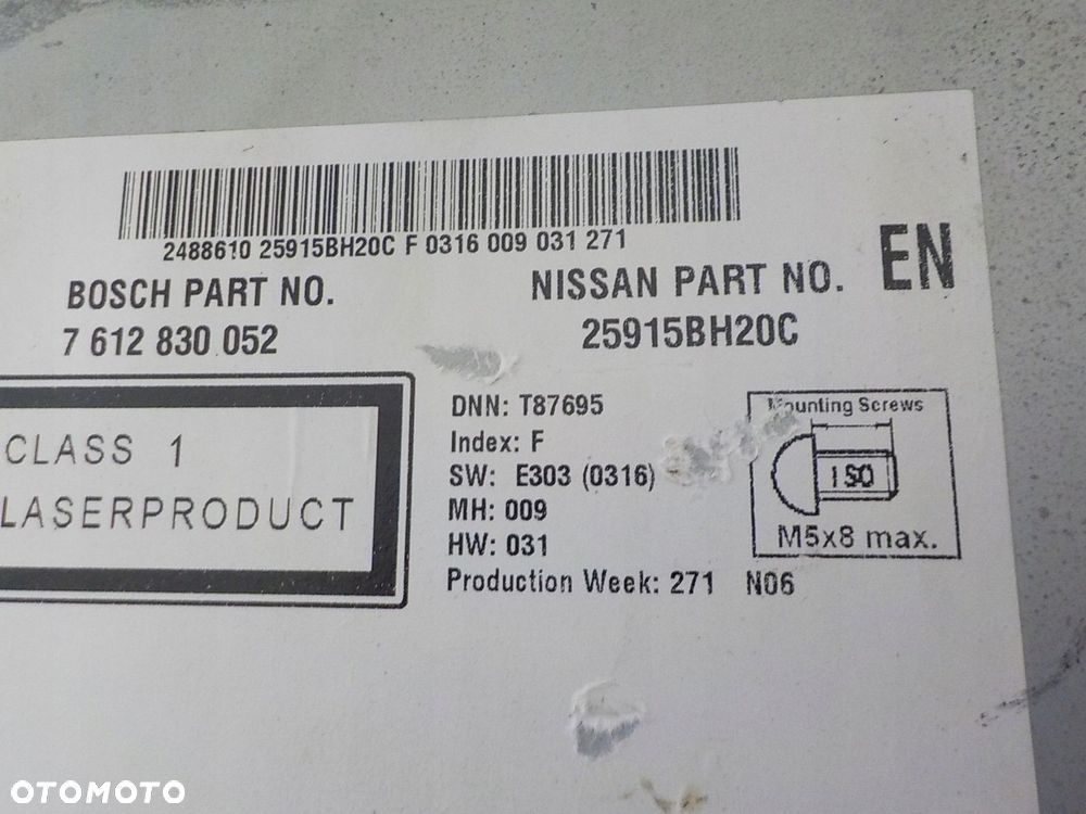 NISSAN QASHQAI J10 RADIO NAWIGACJA 25915BH20C - 2