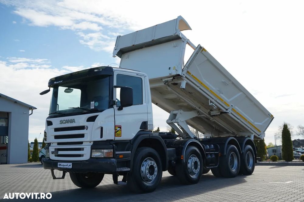 Scania P 380 / 8x4 / BASCULATOR / HIDRODOXY SIDE / BORDMATIC / IMPORTAT / SARCINĂ UTILĂ: 18.500 kg - 2