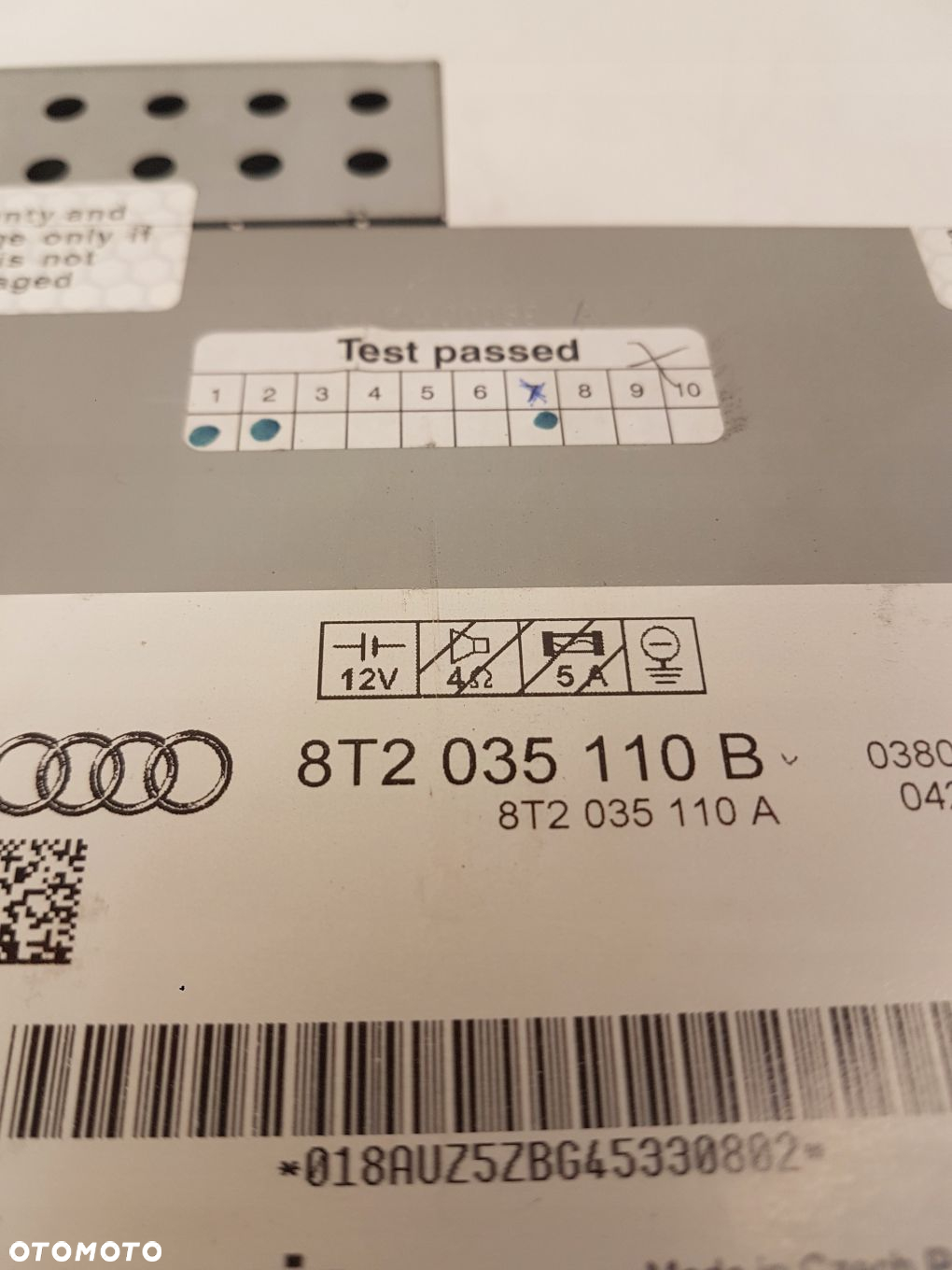 ZMIENIARKA CD AUDI A4 B8 A5 Q5 8T2035110B - 5