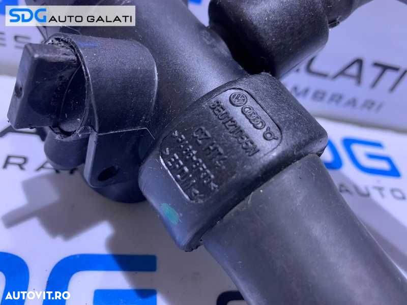 Furtun Conducta Apa Termostat Radiator  Audi A4 B7 1.9 TDI BRB BKE 2005 - 2008 Cod 8E0121055N - 5