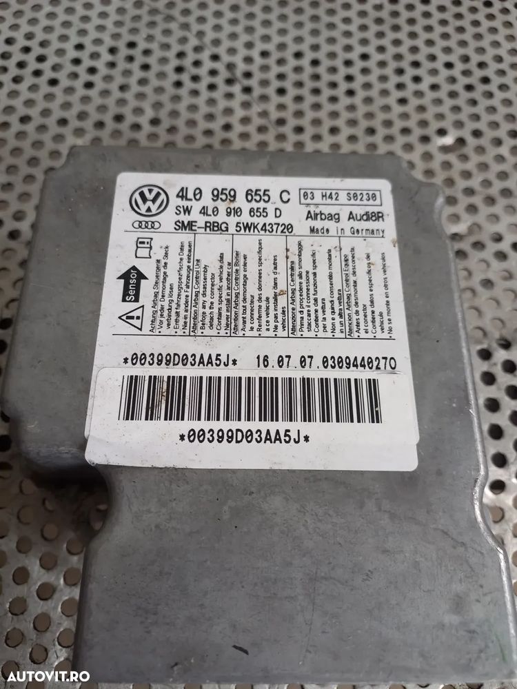 Calculator Modul Airbag Audi Q7 4L An 2005-2006-2007-2008-2009 Cod 4LC - Dezmembrari Arad - 5
