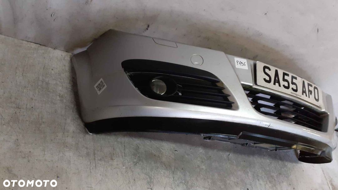 ^ ZDERZAK PRZÓD PRZEDNI DO OPEL ASTRA H 3 III Z157 SREBRNY HALOGENY - 4