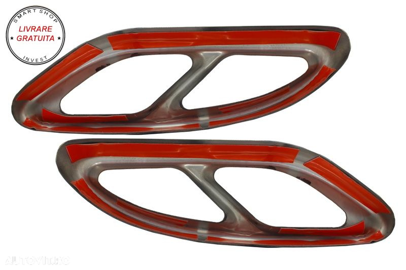 Ornamente tobe sistemul de evacuare Mercedes C-Class W205 C-Class S65 E65 GLE W166- livrare gratuita - 2
