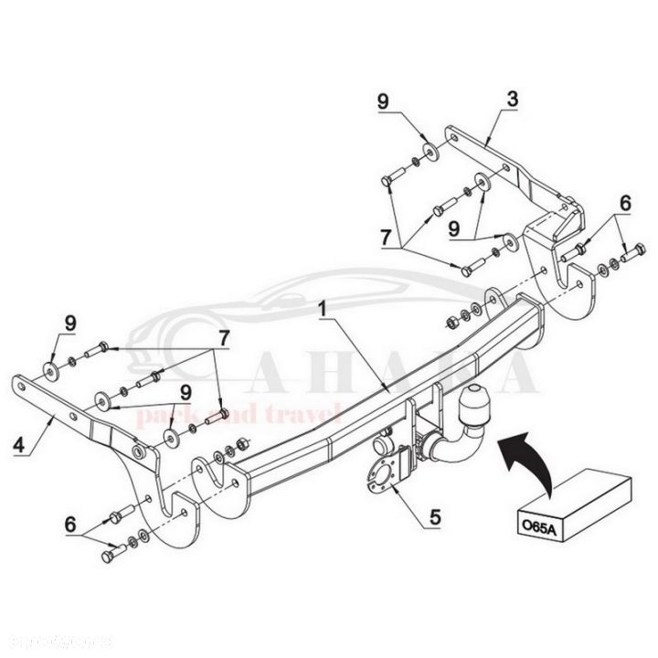 Hak Holowniczy Automat Do Toyota Yaris Hatchback 2006-2011 - 3