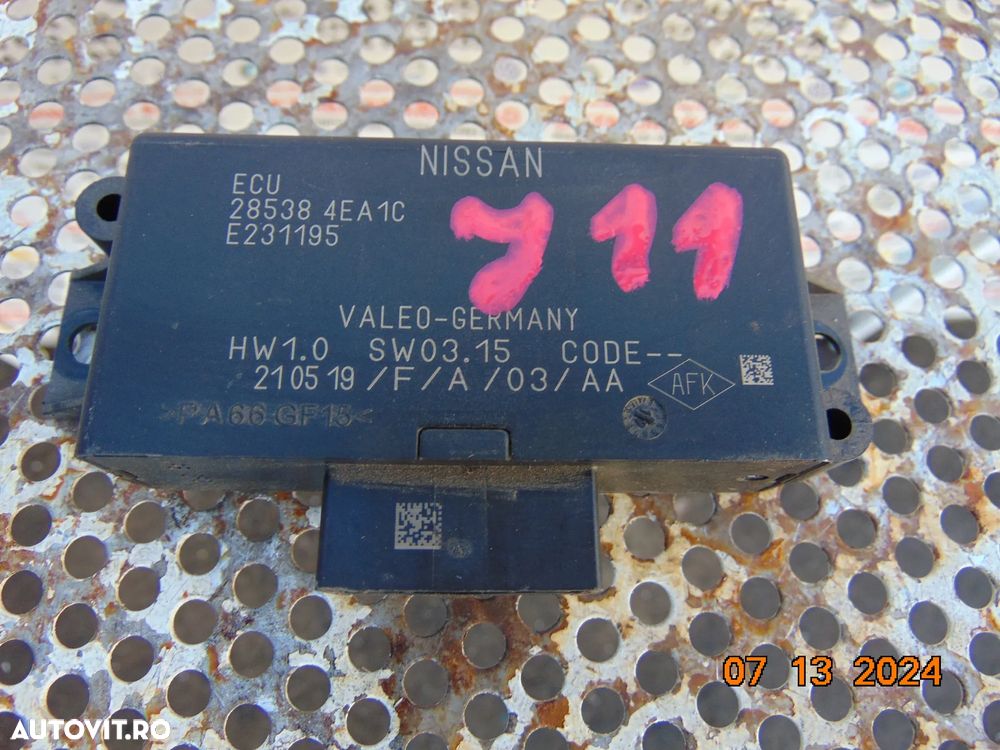 Modul senzori parcare Nissan Qashqai j11 2013-2021 cod 285384ea1c - 2