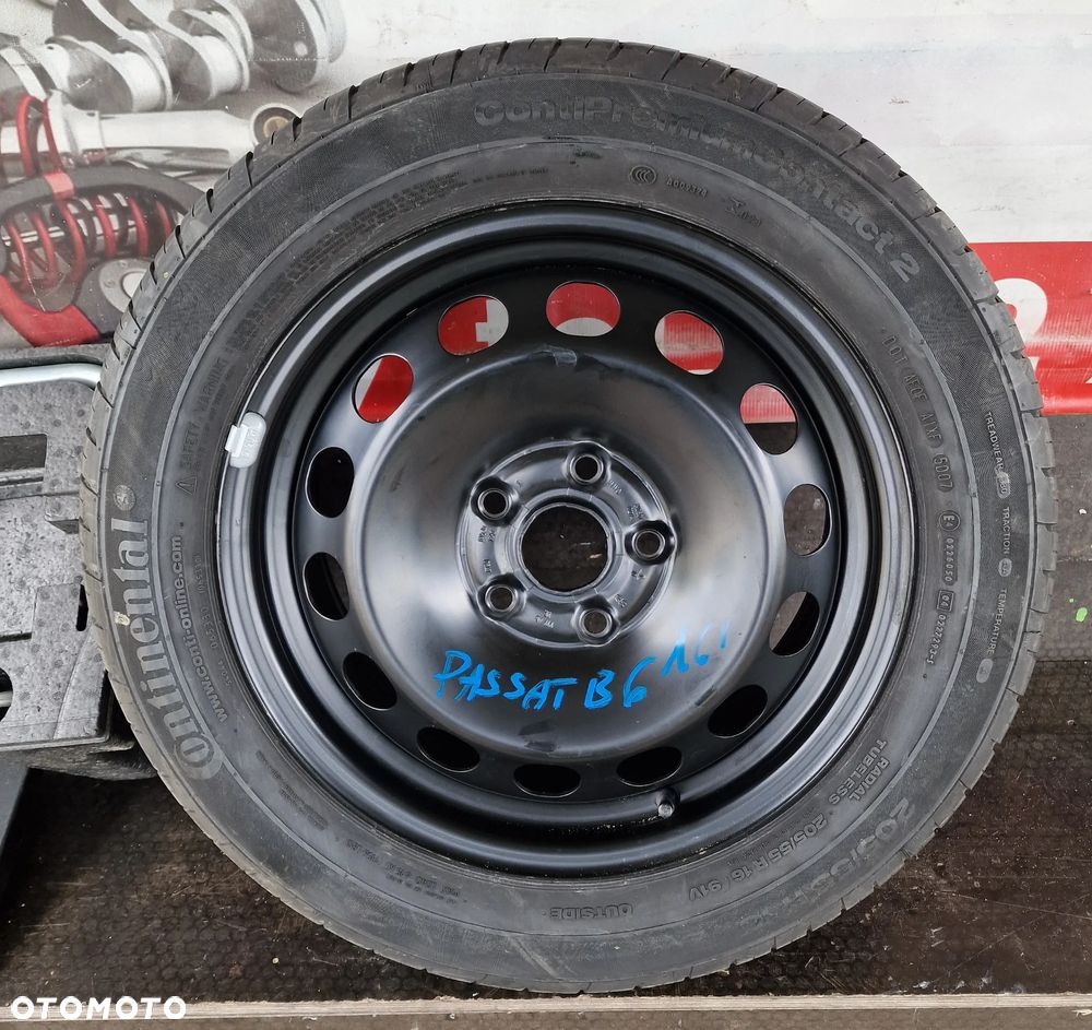 KOŁO ZAPASOWE 16" 205/55 R16 + ZESTAW NAPRAWCZY VW PASSAT B6 - 6