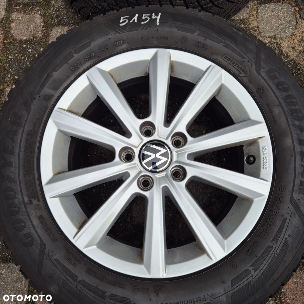 ZIMA 215/60 R16 ORYGINALNE VW PASSAT T-ROC BEETLE TOURAN SKODA SUPERB OCTAVIA KAROQ 2025r - 5