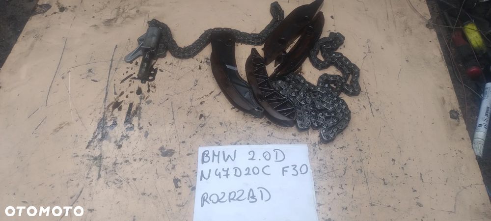 BMW 2,0d N47D20C rozrząd łańcuch ślizgi - 2
