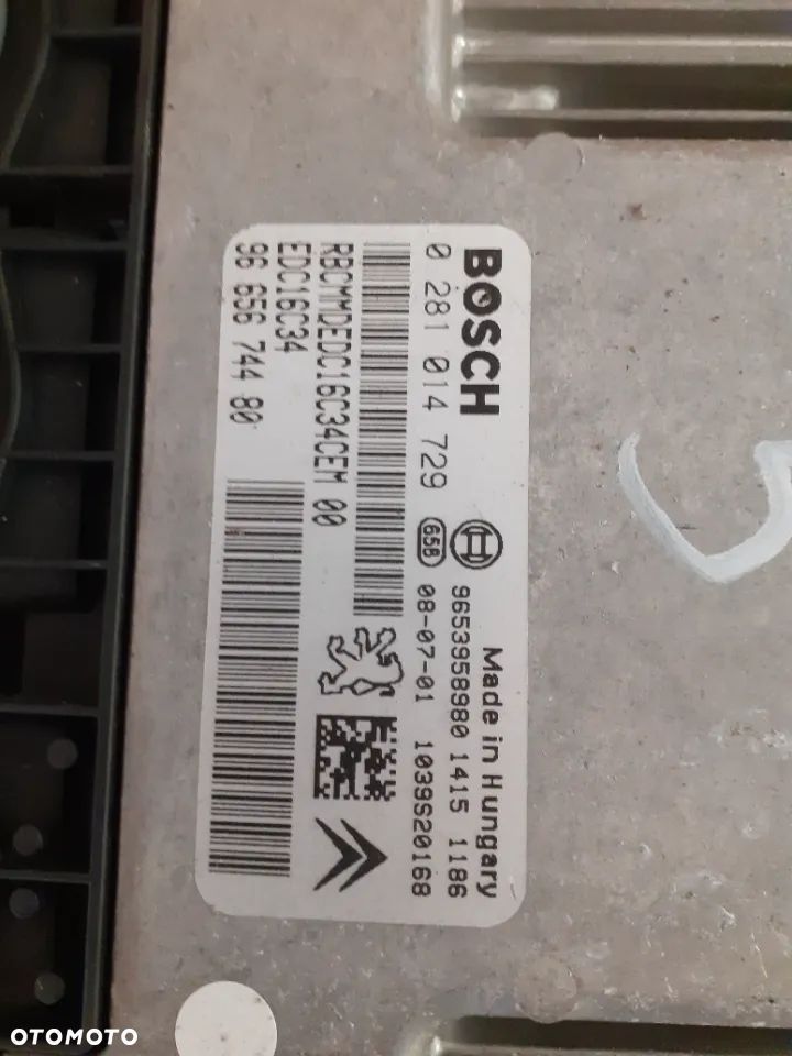 CITROEN C4 PICASSO I 1.6 HDI KOMPUTER 0281014729 - 3