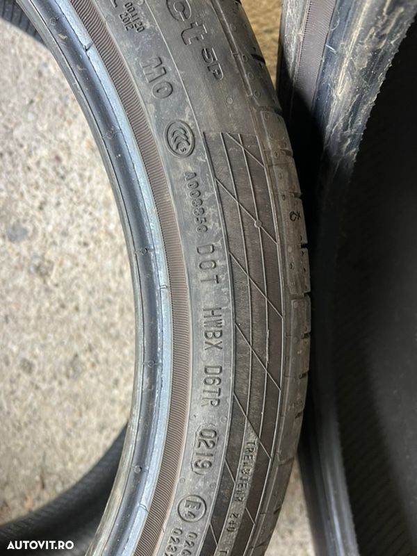 vând 2 anvelope 235/40/20 continental de vară la 6mm - 7
