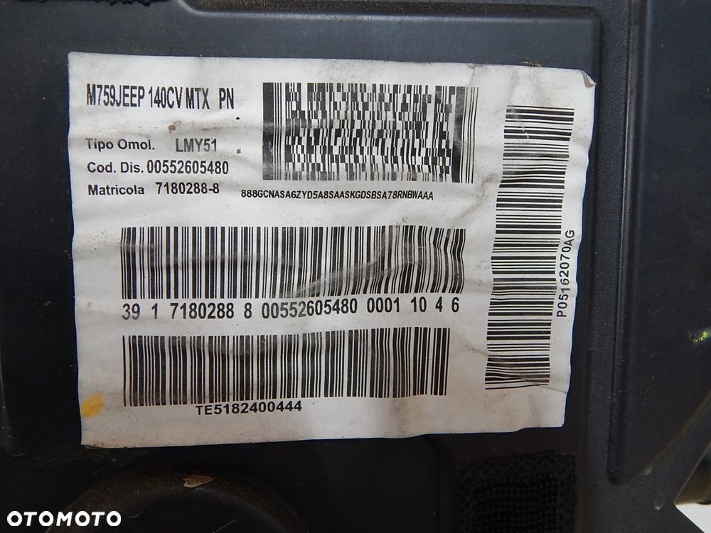 Silnik motor 2.0 CRD Multijet Jeep Cherokee KL V 13-18 Łuków części - 5