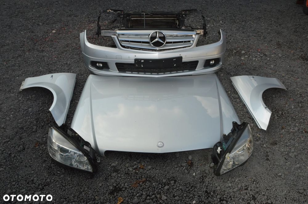 Zderzak maska błotnik lampa komplet przód mercedes c-klasa w204  2.2 cdi - 6