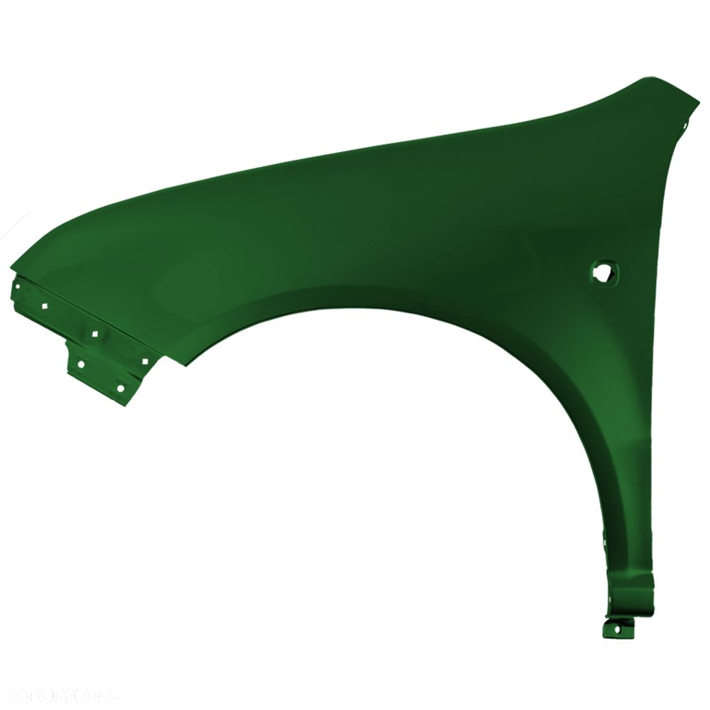 BLU Błotnik SKODA FABIA I 1 6Y 9570 lewy zielony 99-07 przód ocynk NaturGrün Metallisch - 2