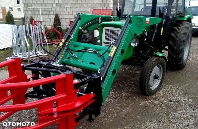 Ładowacz czołowy tur 900kg udźwigu do C330 C360 MF 255 3512 SIŁOWNIKI 2 STRONNE - 3