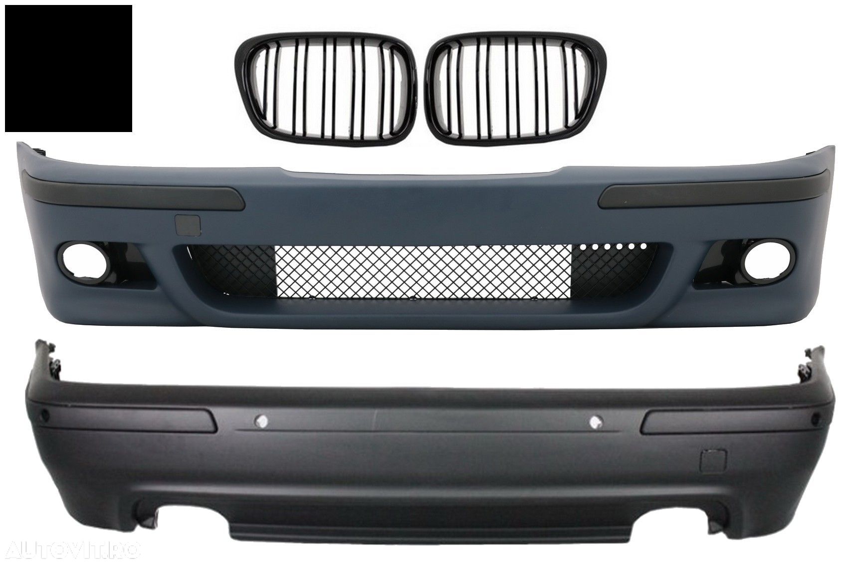 Pachet Exterior BMW Seria 5 E39 (1997-2003) cu Grile Centrale M5 Design- livrare gratuita - 1