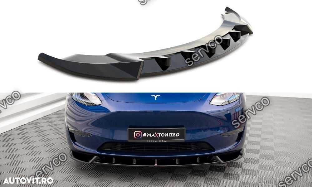 Prelungire splitter bara fata Tesla Model Y 2020- v1 - Maxton Design