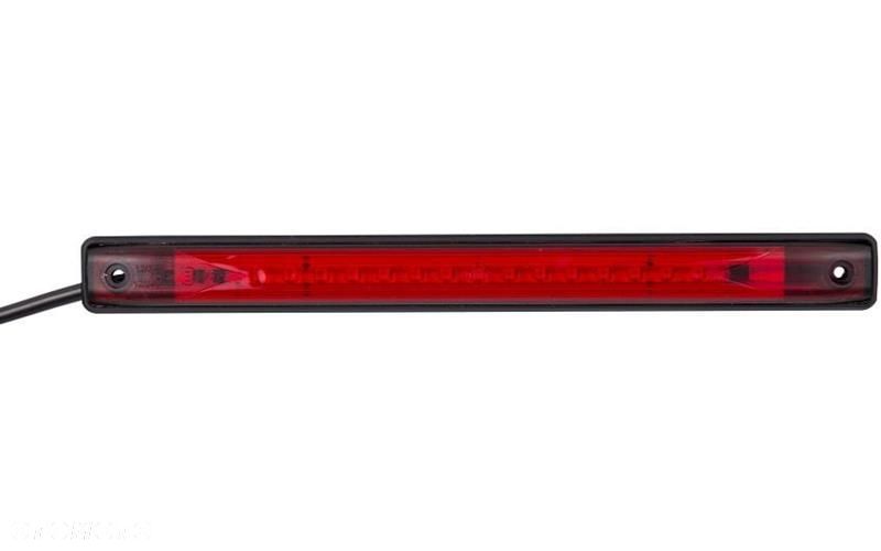lampa stop led hamowania długa czerwony 12/24v centralna - 1