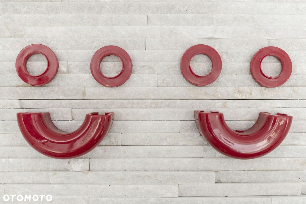 osłonki na szekle w kolorze czerwonym 2szt. - 4