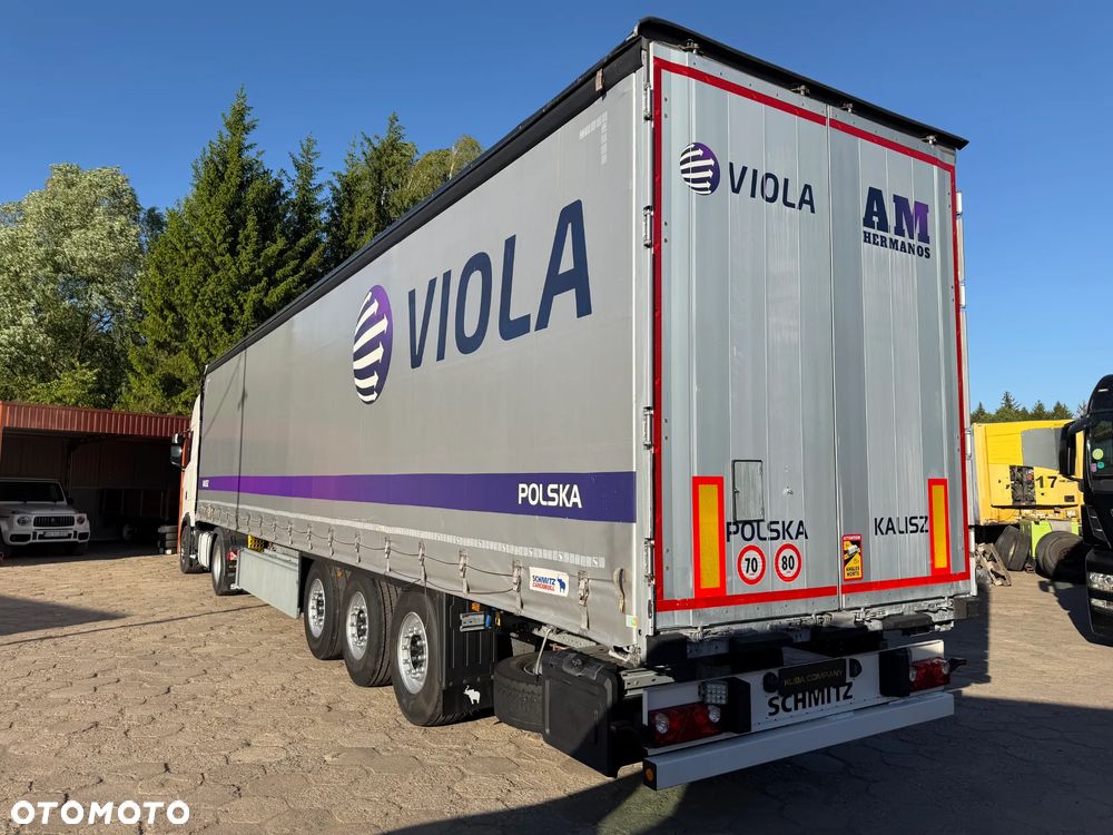 Schmitz Cargobull FIRANKA STANDARD / OPONY JAK NOWE / OŚ PODNOSZONA / KOSZ PALETOWY / PIĘKNY STAN / DESKI ALUMINIOWE / DWA KOŁA ZAPASOWE / DO WYBORU 20 SZTUK !! - 6