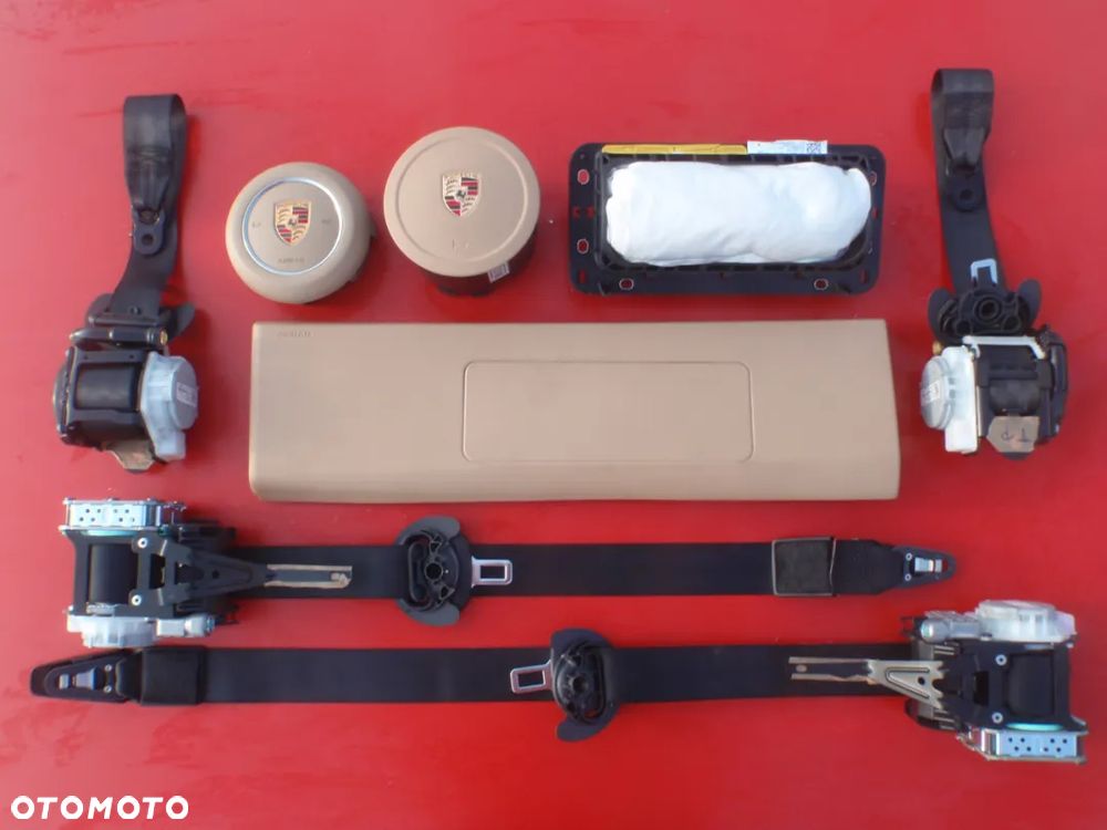 PORSCHE CARRERA 911 991 997 DESKA KONSOLA KOKPIT PULPIT PÓŁKA PARAPET PODUSZKI POWIETRZNE KIEROWCY PASAŻERA AIRBAG PASY PAS AIR BAG SRS KURTYNA KURTYNY FOTELA W FOTEL KREMOWA KREM  naprawa regeneracja Raz2 !!! - 16