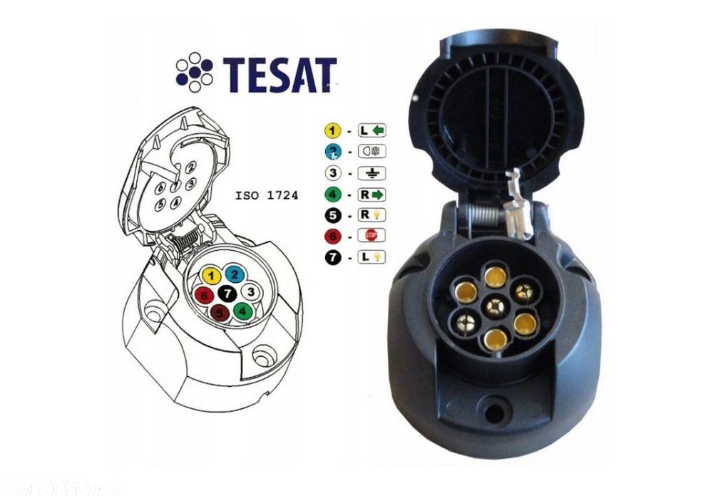 Hak Holowniczy Auto-Hak Słupsk + Kula + Wiązka+Gniazdo elektr do Fiat Panda 2 II 5D+2WD 4WD  03-2012 - 5