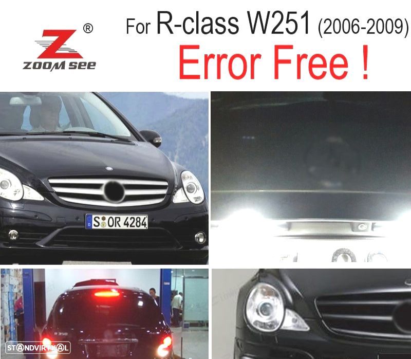 KIT COMPLETO DE 23 LÂMPADAS LED INTERIOR PARA MERCEDES CLASE S W220 S500 S600 S55AMG S63AMG S65AMG - 1