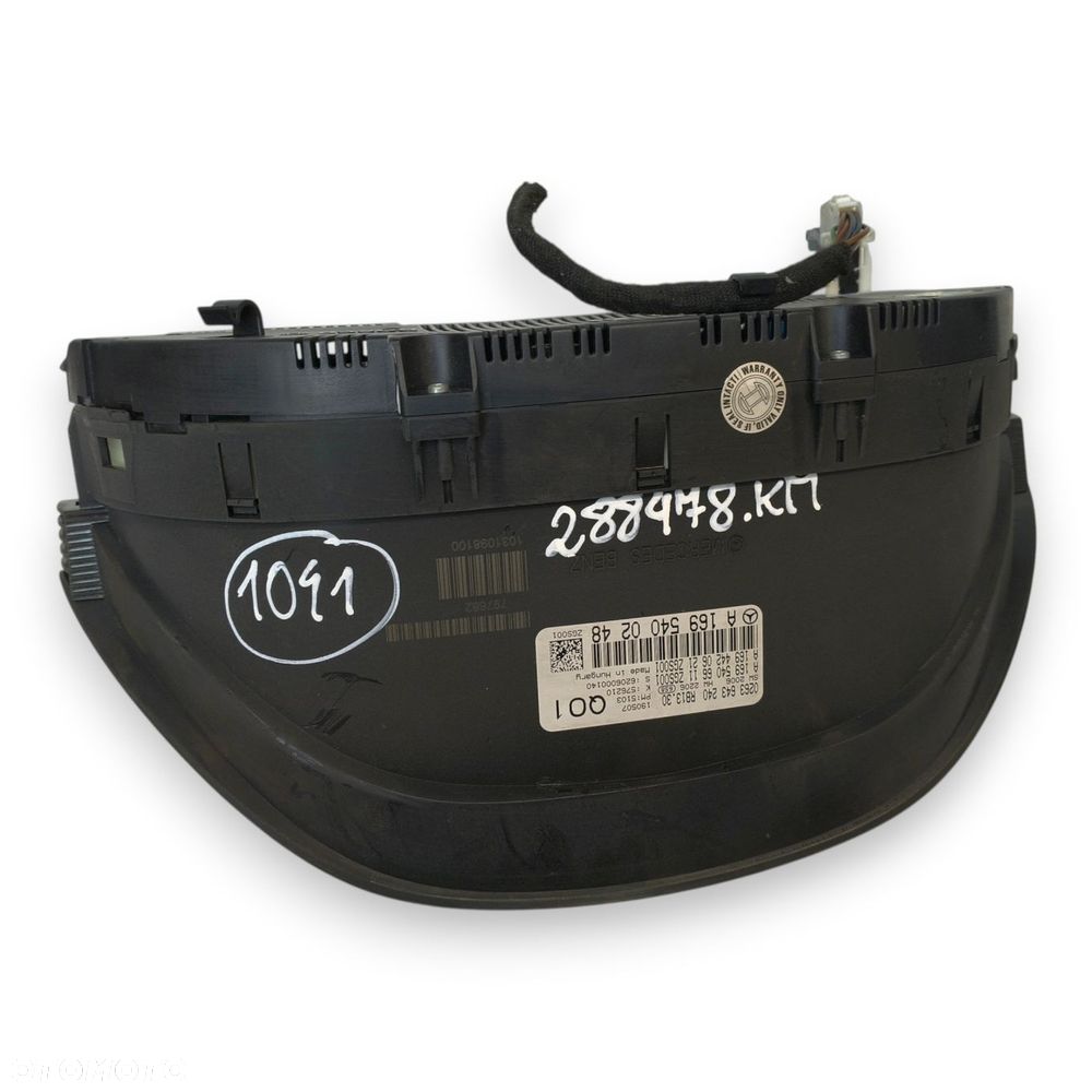 LICZNIK ZEGARY A1695400248 Mercedes W169 1.5 1.7 2.0 8V Benzyna 288 478km - 4