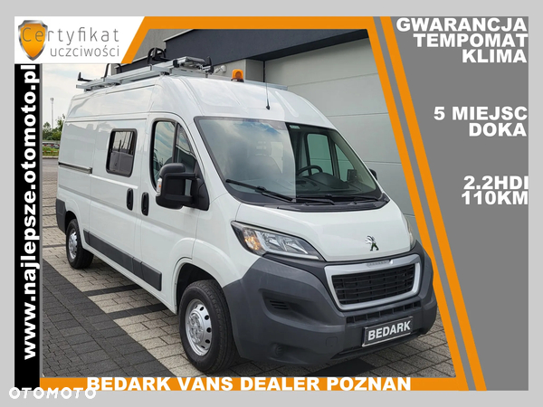 Peugeot BOXER, L2H2, BRYGADÓWKA, 5 miejsc, DOKA, czujniki, klima
