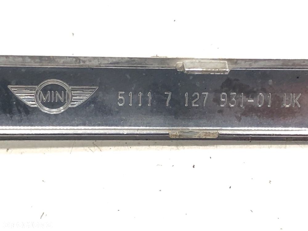 LISTWA CHROM ZDERZAKA PRZÓD ATRAPA  MINI MINI (R50, R53) 2001 - 2006 Cooper 85 kW [116 KM] benzyna - 5