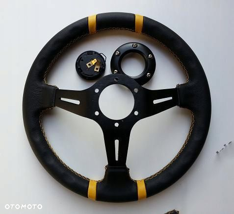 Sportowa kierownica DRIFTING DRIFT SKÓRA omp momo - 5