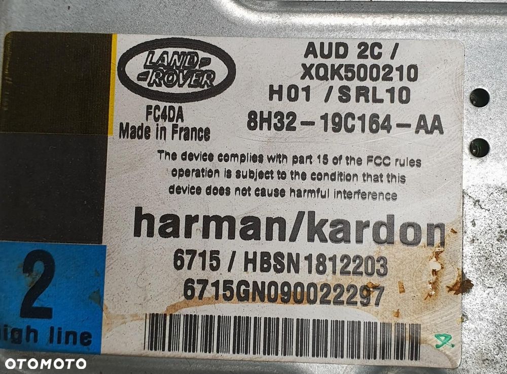WZMACNIACZ AUDIO HARMAN/KARDON RANGE ROVER SPORT I L320 8H32-19C164-AA - 4