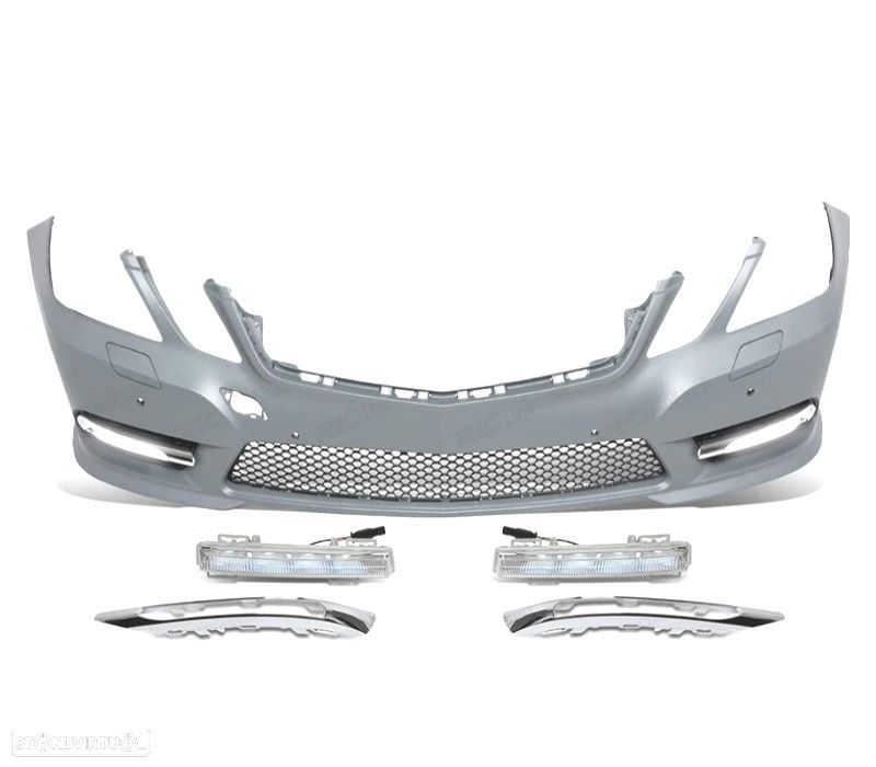 PARA-CHOQUES FRONTAL MERCEDES CLASE E W212 10-13 LOOK AMG PDC + DRL - 2