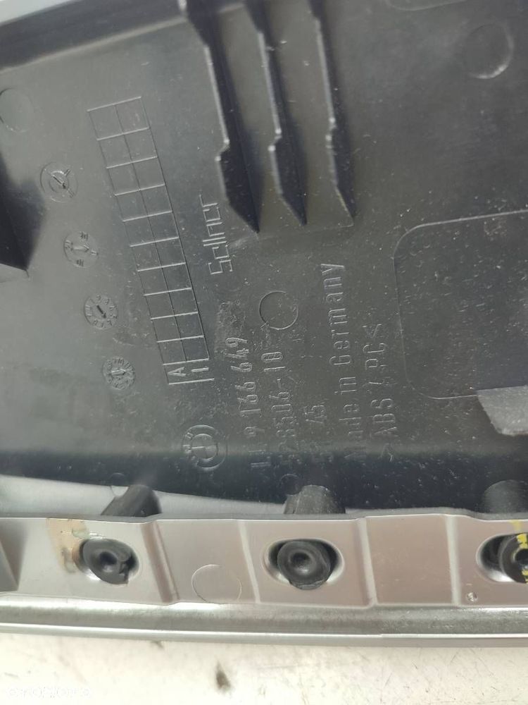 KRATKA NAWIEWU ŚRODKOWA LISTWA DEKOR DESKI BMW 5 F10 F11 9166649 9166891 - 7