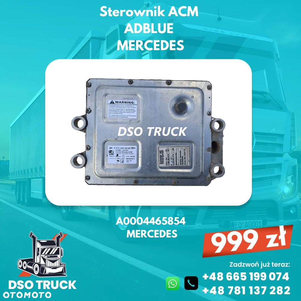 A0004465854 A0004463954 Sterownik ACM adblue Mercedes MP ACTROS AXOR ATEGO - 1