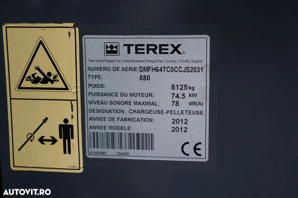 Terex 880 ELITE / BULDOEXCAVATOR / 2.500 ORE / SET CUPĂ - 37