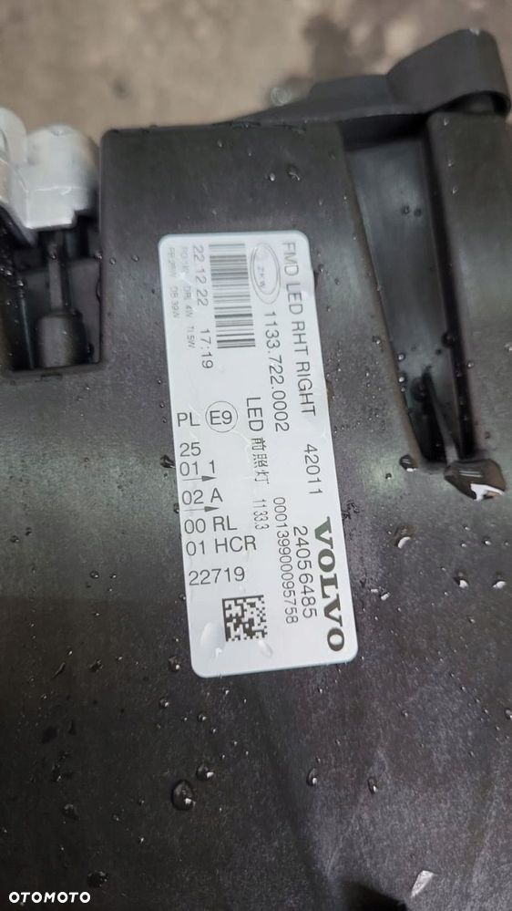 lampa reflektor prawy volvo fh5 oe 1133.022.0290 - 6