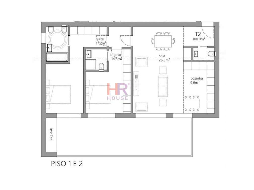 Vende-se T2 Ultimo andar - Inicio de construção - Grande imagem: 4/7