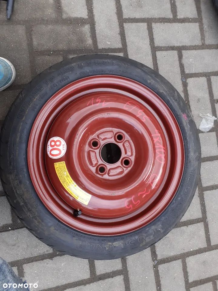 KOŁO DOJAZDOWE ZAPASOWE ZAPASÓWKA DOJAZDÓWKA 4X100 VW HONDA - 1