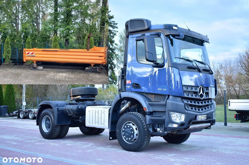 Mercedes-Benz Arocs 2042 !4x4! Na Moście ! Reduktor ! RESOR ! Hydraulika / Rama do zabudowy/ Podwozie/ Pod Kipper / Kiper / Wywrotka/ Hakowiec/ Asenizacyjny/ Kompresor/ Agregat/ Wiertnica/  Sprowadzony z Niemiec ! - 1