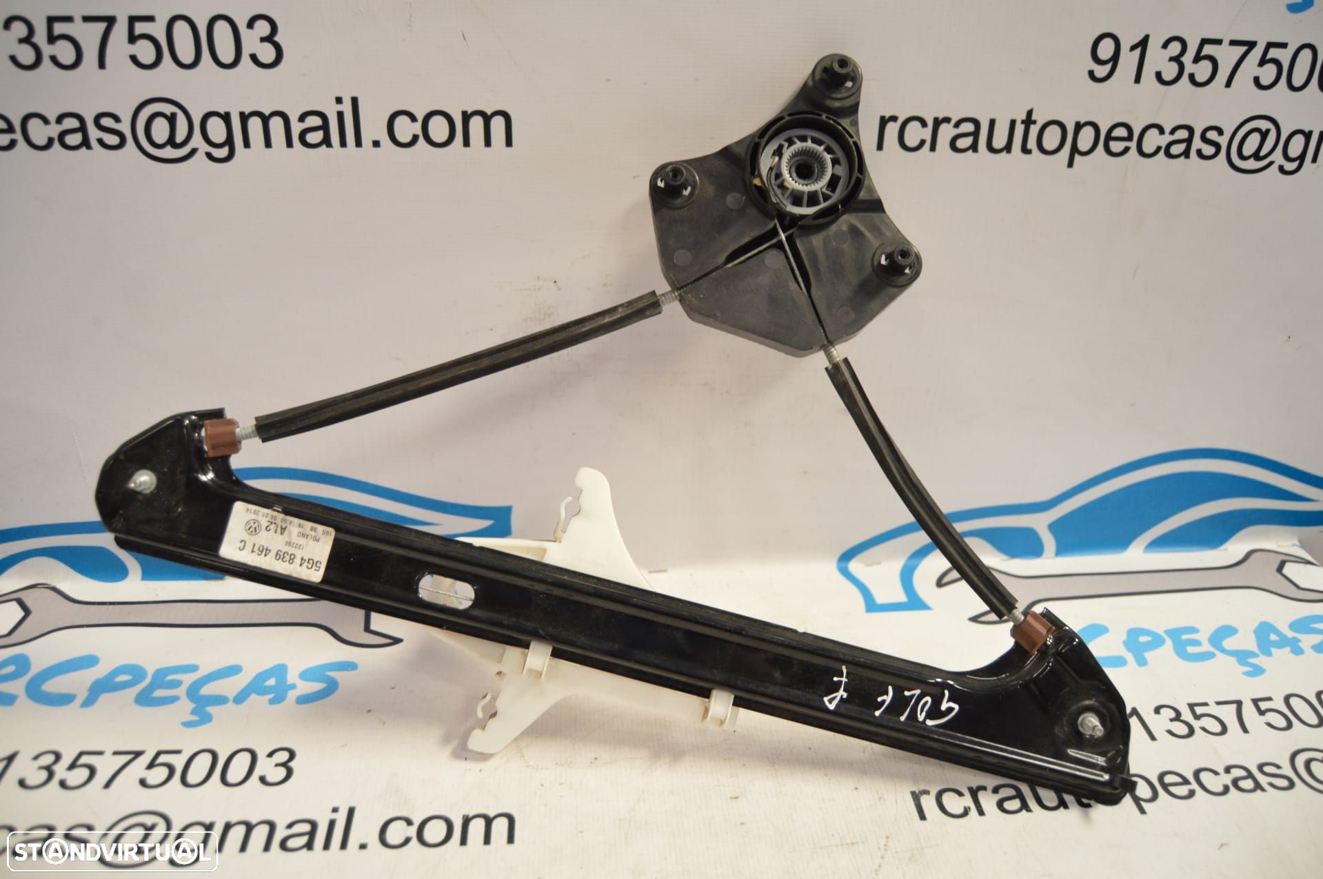 ELEVADOR VIDRO VIDROS TRASEIRO TRÁS ESQUERDO ELETRICO 5G4839461C 5G4839461 VW VOLKSWAGEN GOLF VII 7 MK7 5G1 - 1