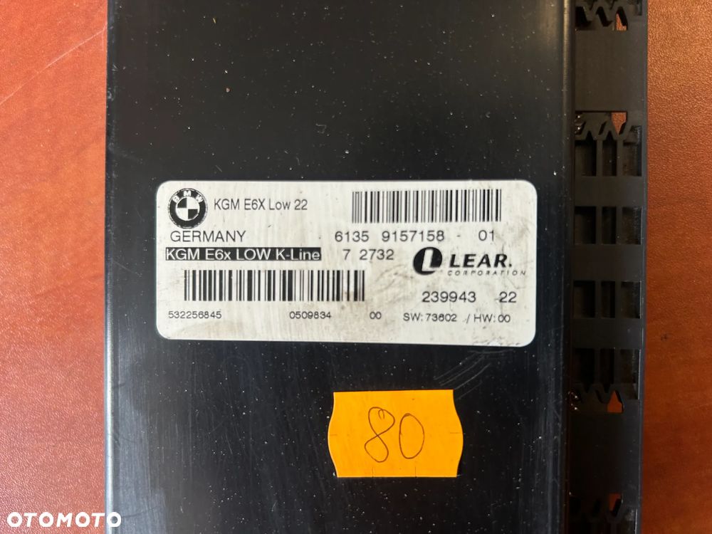 MODUŁ STEROWNIK NADWOZIA KOMFORTU KGM LOW GATEWAY BMW SERIA 5 E60 E61 E63 E64 - 2