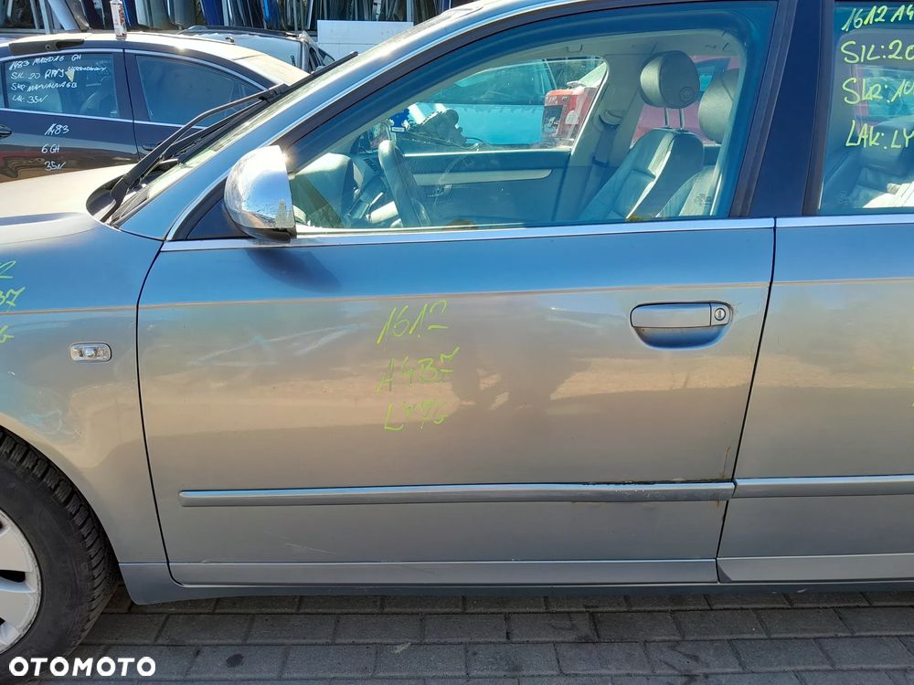 AUDI A4 B7 DRZWI LEWE PRZEDNIE LEWY PRZÓD KOLOR: LY7G - 1