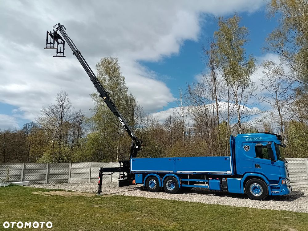 Scania ''S''  G 450* 6x2*+DŻWIG KRAN HDS ATLAS 206.3VE  WYSÓW 11,2m * Sterowanie Radiowe* ROTATOR* CHWYTAK do PALET* Skrzynia 6.8m* 298000km - JAK NOWA* z NIEMIEC - 29